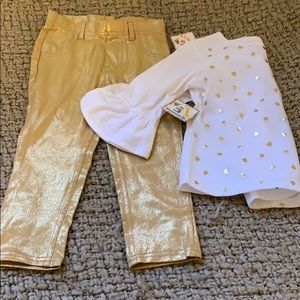 Gold and white set